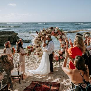 Wedding Ceremony at Secret Cove