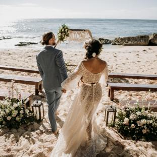 Wedding Ceremony at Stables Beach