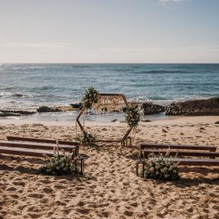 Wedding Ceremony at Stables Beach