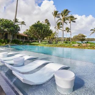 pool at the ocean bungalows