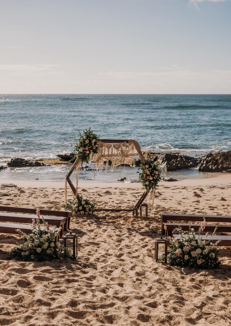 Wedding Ceremony at Stables Beach