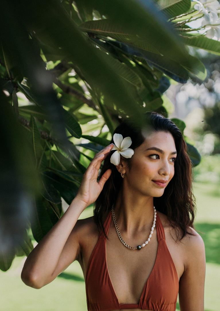 Girl with a flower