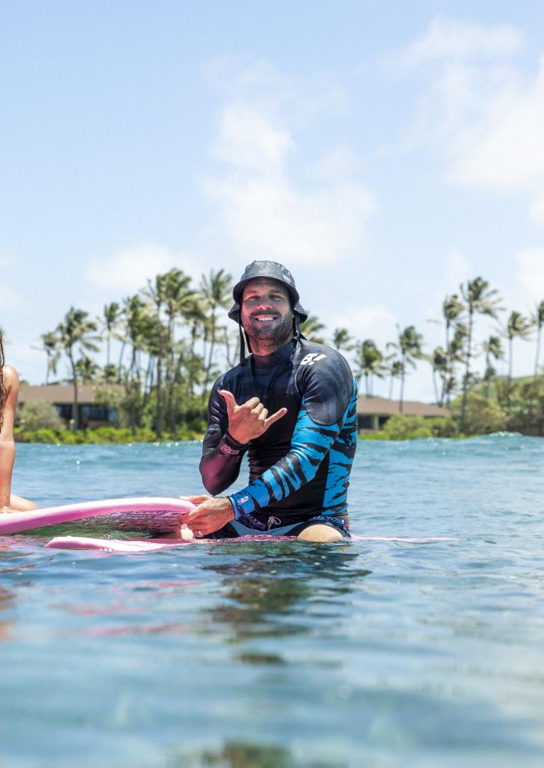 Surfers shaka