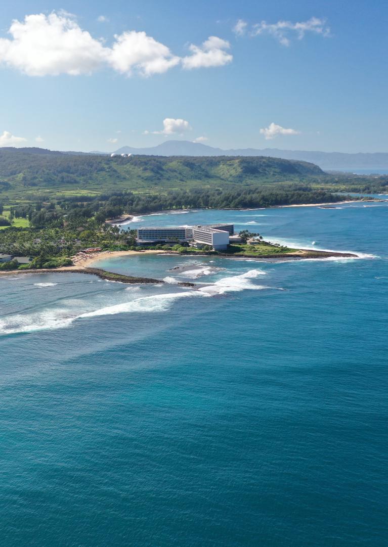 Coastline of Turtle Bay Resort